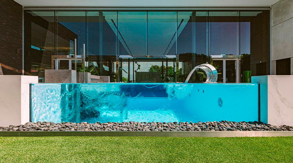 piscina de cristal